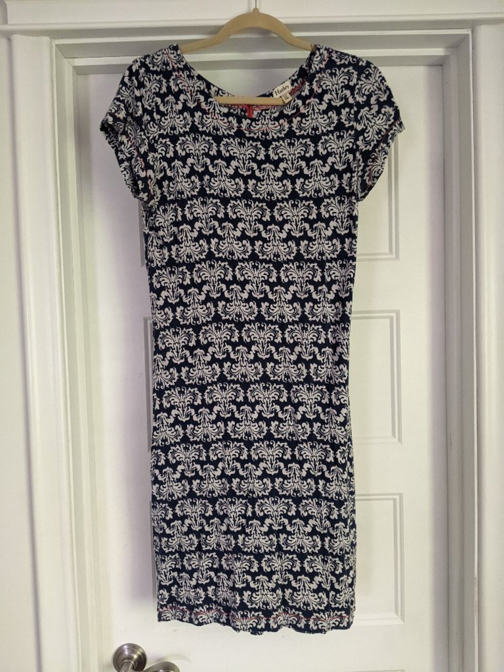 Hatley Blue and White T-Shirt Dress, Sz M